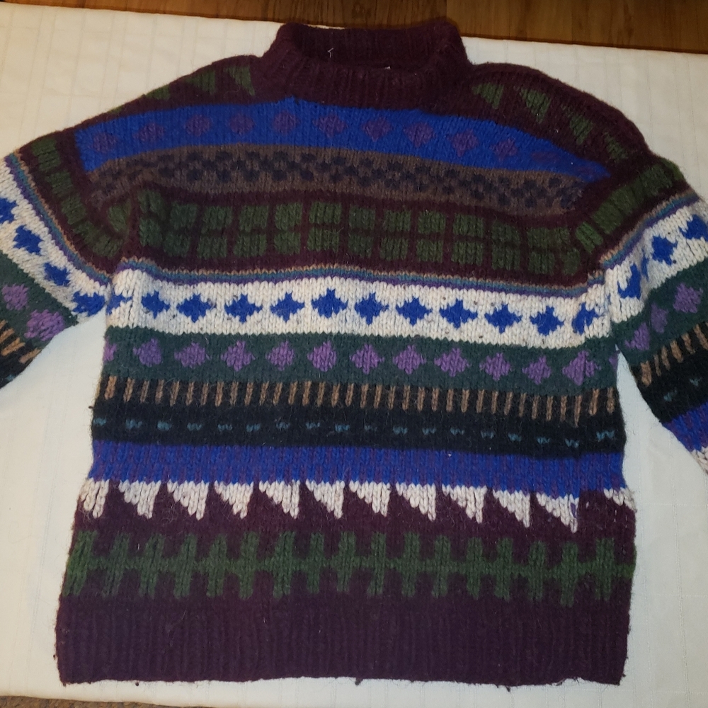Chunky handmade warm sweater